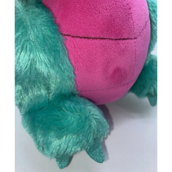 Hallmark Misty The Dragon Plush Stuffed Animal Green Pink Yellow Horns 11 inches - Picture 11 of 12